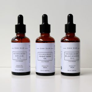 Sada proti vypadávání vlasů (Argan, Pšeničné klíčky, Černuchový olej)