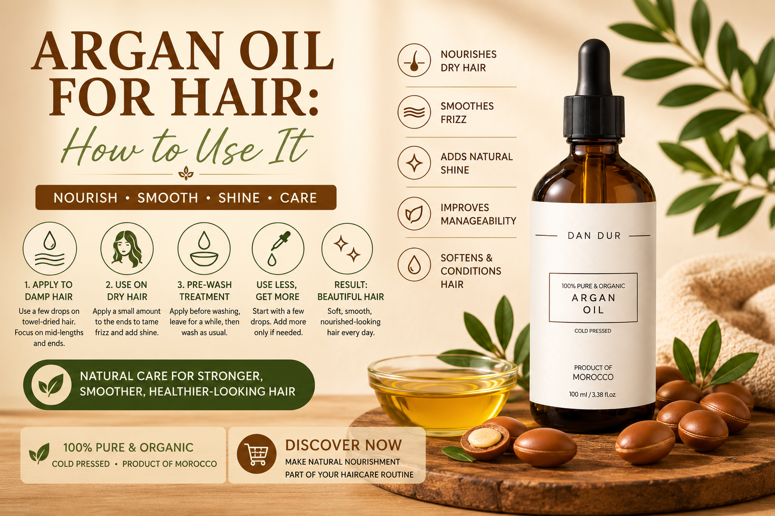 Argan Oil for Hair: How to Use It