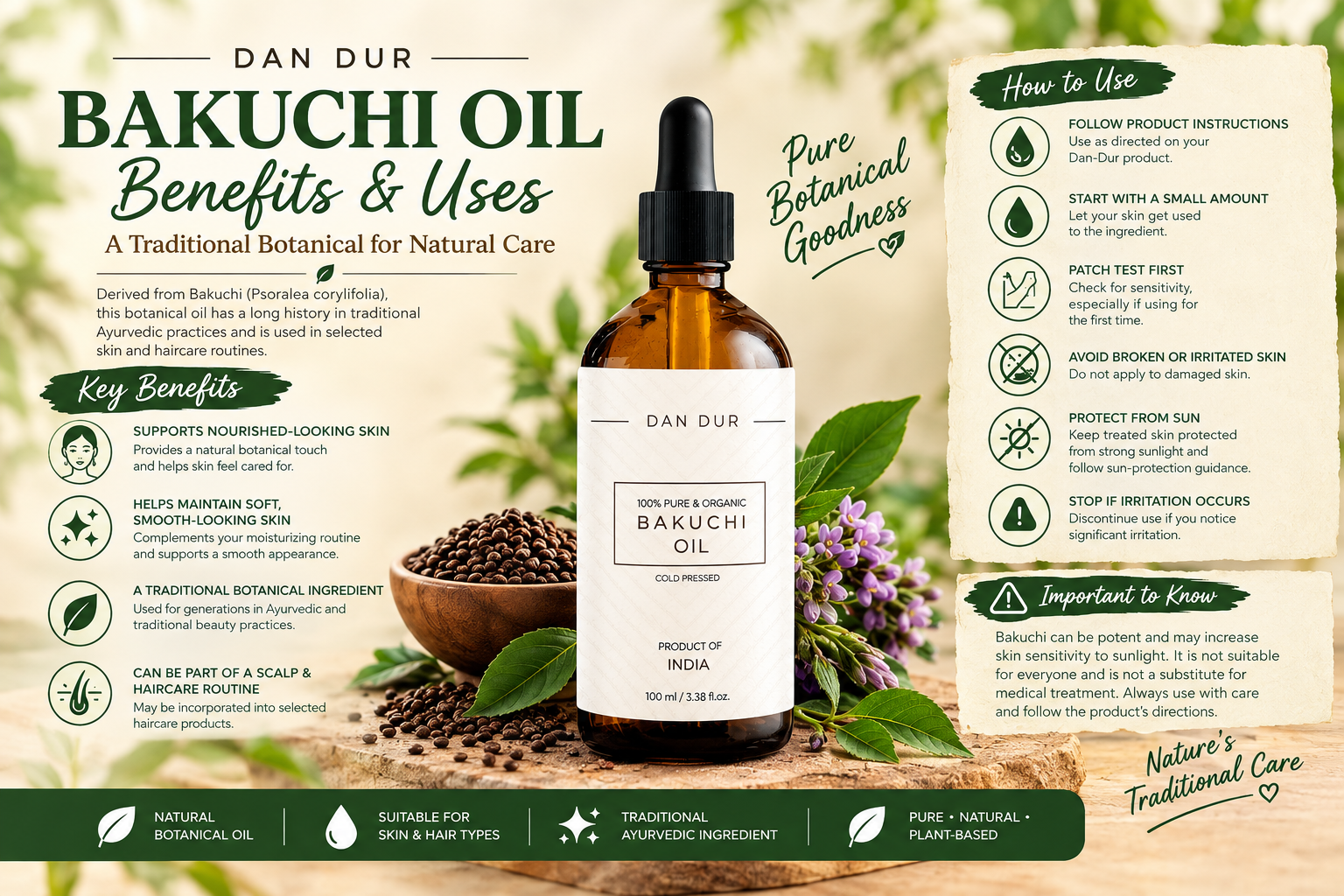 Bakuchi Oil: Benefits & Uses